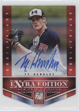 2012 Elite Extra Edition - [Base] - Aspirations Die-Cut Signatures #127 - Ty Hensley /100