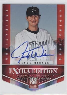 2012 Elite Extra Edition - [Base] - Aspirations Die-Cut Signatures #128 - Jesse Winker /100