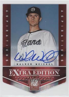 2012 Elite Extra Edition - [Base] - Aspirations Die-Cut Signatures #129 - Walker Weickel /100