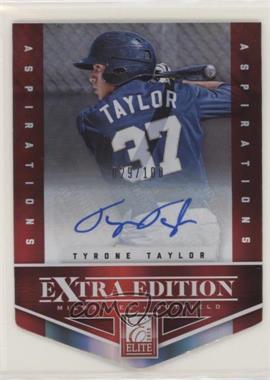 2012 Elite Extra Edition - [Base] - Aspirations Die-Cut Signatures #13 - Tyrone Taylor /100