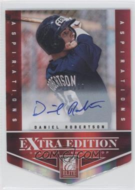 2012 Elite Extra Edition - [Base] - Aspirations Die-Cut Signatures #136 - Daniel Robertson /100