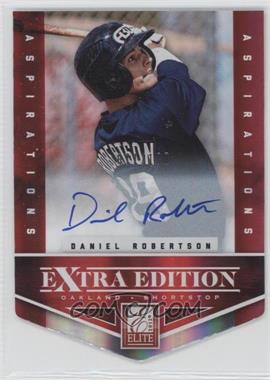 2012 Elite Extra Edition - [Base] - Aspirations Die-Cut Signatures #136 - Daniel Robertson /100