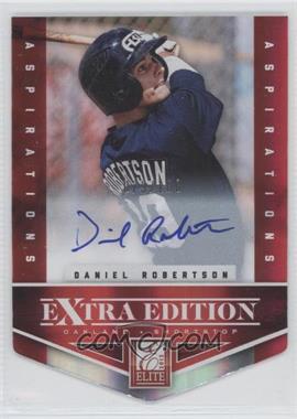 2012 Elite Extra Edition - [Base] - Aspirations Die-Cut Signatures #136 - Daniel Robertson /100