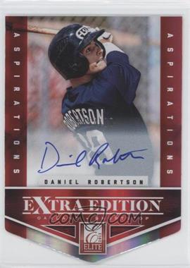 2012 Elite Extra Edition - [Base] - Aspirations Die-Cut Signatures #136 - Daniel Robertson /100