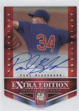 2012 Elite Extra Edition - [Base] - Aspirations Die-Cut Signatures #152 - Paul Blackburn /100