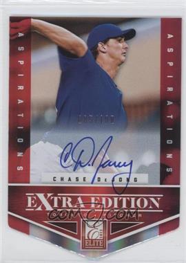2012 Elite Extra Edition - [Base] - Aspirations Die-Cut Signatures #158 - Chase DeJong /100