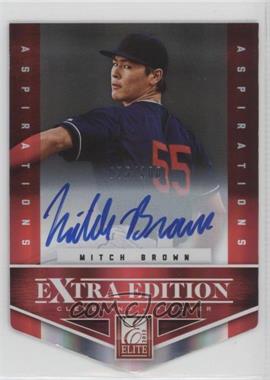 2012 Elite Extra Edition - [Base] - Aspirations Die-Cut Signatures #160 - Mitch Brown /100