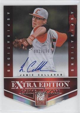 2012 Elite Extra Edition - [Base] - Aspirations Die-Cut Signatures #161 - Jamie Callahan /100