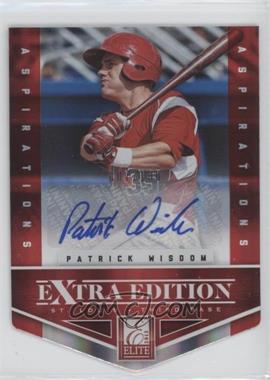 2012 Elite Extra Edition - [Base] - Aspirations Die-Cut Signatures #18 - Patrick Wisdom /100