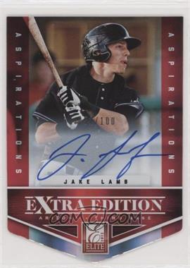 2012 Elite Extra Edition - [Base] - Aspirations Die-Cut Signatures #182 - Jake Lamb /100