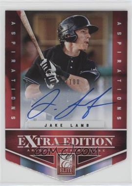 2012 Elite Extra Edition - [Base] - Aspirations Die-Cut Signatures #182 - Jake Lamb /100
