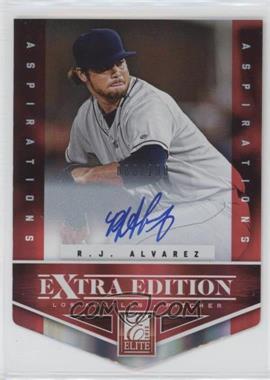 2012 Elite Extra Edition - [Base] - Aspirations Die-Cut Signatures #186 - R.J. Alvarez /100