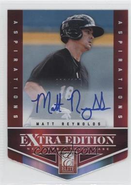 2012 Elite Extra Edition - [Base] - Aspirations Die-Cut Signatures #192 - Matt Reynolds /100