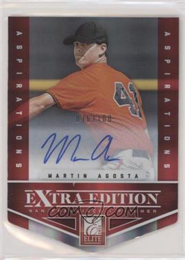 2012 Elite Extra Edition - [Base] - Aspirations Die-Cut Signatures #29 - Martin Agosta /100