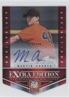 2012 Elite Extra Edition - [Base] - Aspirations Die-Cut Signatures #29 - Martin Agosta /100