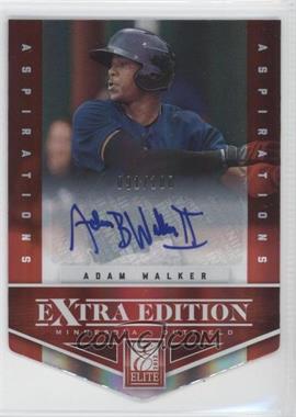 2012 Elite Extra Edition - [Base] - Aspirations Die-Cut Signatures #31 - Adam Walker /100