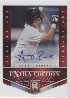 2012 Elite Extra Edition - [Base] - Aspirations Die-Cut Signatures #32 - Avery Romero /100