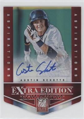 2012 Elite Extra Edition - [Base] - Aspirations Die-Cut Signatures #35 - Austin Schotts /100