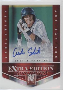 2012 Elite Extra Edition - [Base] - Aspirations Die-Cut Signatures #35 - Austin Schotts /100