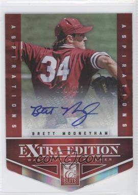 2012 Elite Extra Edition - [Base] - Aspirations Die-Cut Signatures #38 - Brett Mooneyham /100