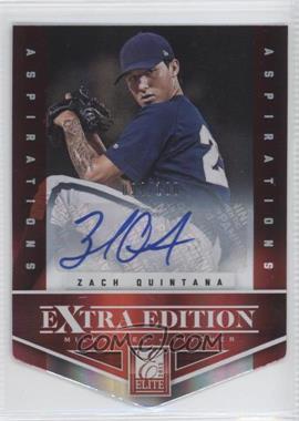 2012 Elite Extra Edition - [Base] - Aspirations Die-Cut Signatures #41 - Zach Quintana /100