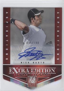 2012 Elite Extra Edition - [Base] - Aspirations Die-Cut Signatures #57 - Nick Basto /100