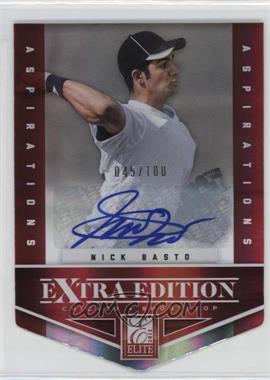 2012 Elite Extra Edition - [Base] - Aspirations Die-Cut Signatures #57 - Nick Basto /100