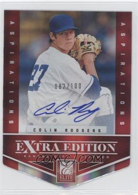 2012 Elite Extra Edition - [Base] - Aspirations Die-Cut Signatures #64 - Colin Rodgers /100