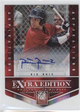 2012 Elite Extra Edition - [Base] - Aspirations Die-Cut Signatures #77 - Rio Ruiz /100