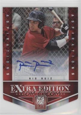 2012 Elite Extra Edition - [Base] - Aspirations Die-Cut Signatures #77 - Rio Ruiz /100