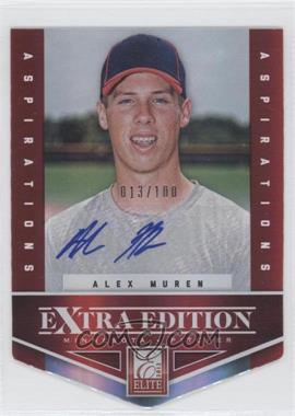2012 Elite Extra Edition - [Base] - Aspirations Die-Cut Signatures #79 - Alex Muren /100