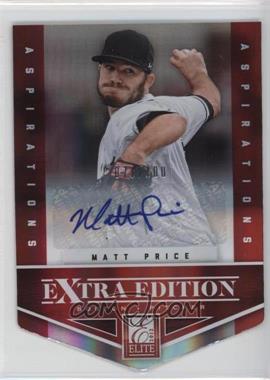 2012 Elite Extra Edition - [Base] - Aspirations Die-Cut Signatures #81 - Matt Price /100
