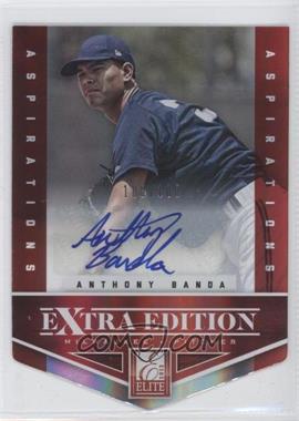 2012 Elite Extra Edition - [Base] - Aspirations Die-Cut Signatures #98 - Anthony Banda /100