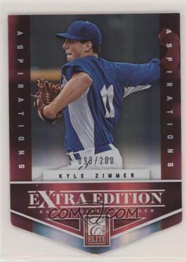 2012 Elite Extra Edition - [Base] - Aspirations Die-Cut #105 - Kyle Zimmer /200