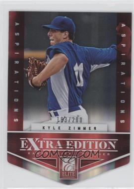 2012 Elite Extra Edition - [Base] - Aspirations Die-Cut #105 - Kyle Zimmer /200