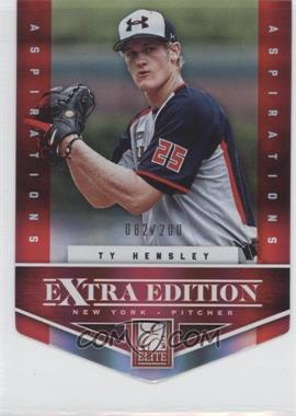 2012 Elite Extra Edition - [Base] - Aspirations Die-Cut #127 - Ty Hensley /200