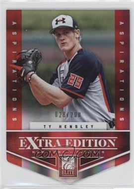 2012 Elite Extra Edition - [Base] - Aspirations Die-Cut #127 - Ty Hensley /200