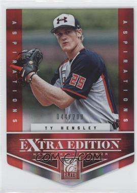 2012 Elite Extra Edition - [Base] - Aspirations Die-Cut #127 - Ty Hensley /200