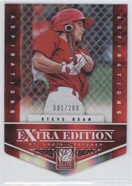 2012 Elite Extra Edition - [Base] - Aspirations Die-Cut #153 - Steve Bean /200