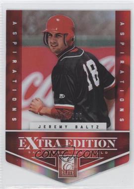 2012 Elite Extra Edition - [Base] - Aspirations Die-Cut #156 - Jeremy Baltz /200