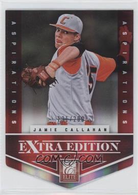 2012 Elite Extra Edition - [Base] - Aspirations Die-Cut #161 - Jamie Callahan /200