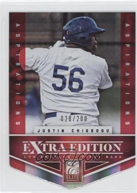 2012 Elite Extra Edition - [Base] - Aspirations Die-Cut #168 - Justin Chigbogu /200