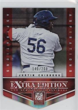 2012 Elite Extra Edition - [Base] - Aspirations Die-Cut #168 - Justin Chigbogu /200