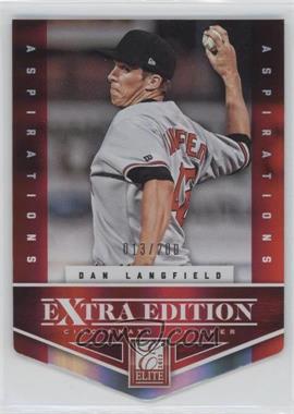 2012 Elite Extra Edition - [Base] - Aspirations Die-Cut #173 - Dan Langfield /200