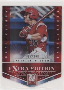 2012 Elite Extra Edition - [Base] - Aspirations Die-Cut #18 - Patrick Wisdom /200