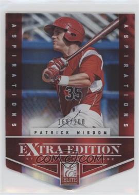 2012 Elite Extra Edition - [Base] - Aspirations Die-Cut #18 - Patrick Wisdom /200
