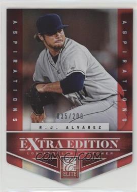 2012 Elite Extra Edition - [Base] - Aspirations Die-Cut #186 - R.J. Alvarez /200