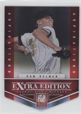 2012 Elite Extra Edition - [Base] - Aspirations Die-Cut #25 - Sam Selman /200