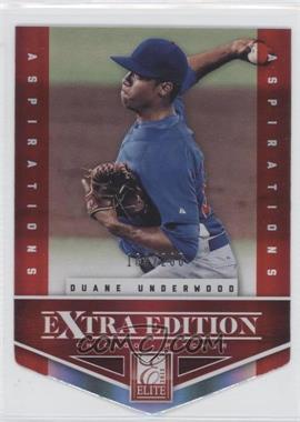 2012 Elite Extra Edition - [Base] - Aspirations Die-Cut #27 - Duane Underwood /200