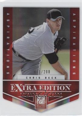 2012 Elite Extra Edition - [Base] - Aspirations Die-Cut #28 - Chris Beck /200